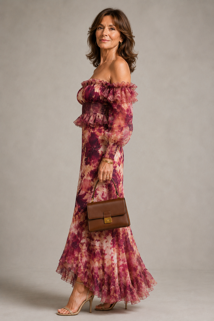 Sorcha Floral Off-Shoulder Maxi Dress