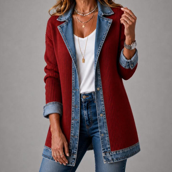Mairéad Denim Layered Jacket