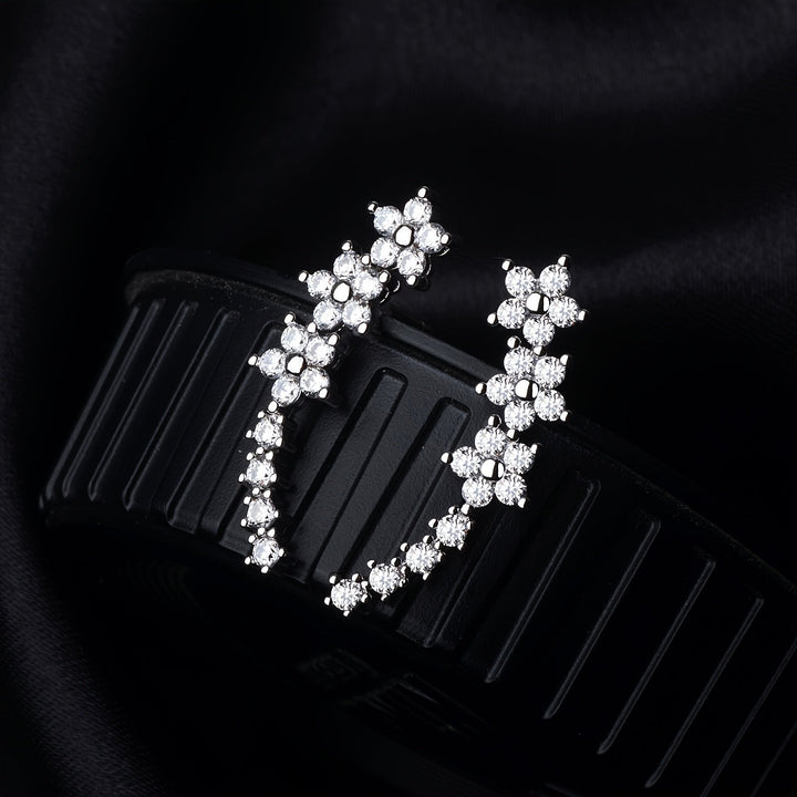 Róisín Floral Crystal Earrings