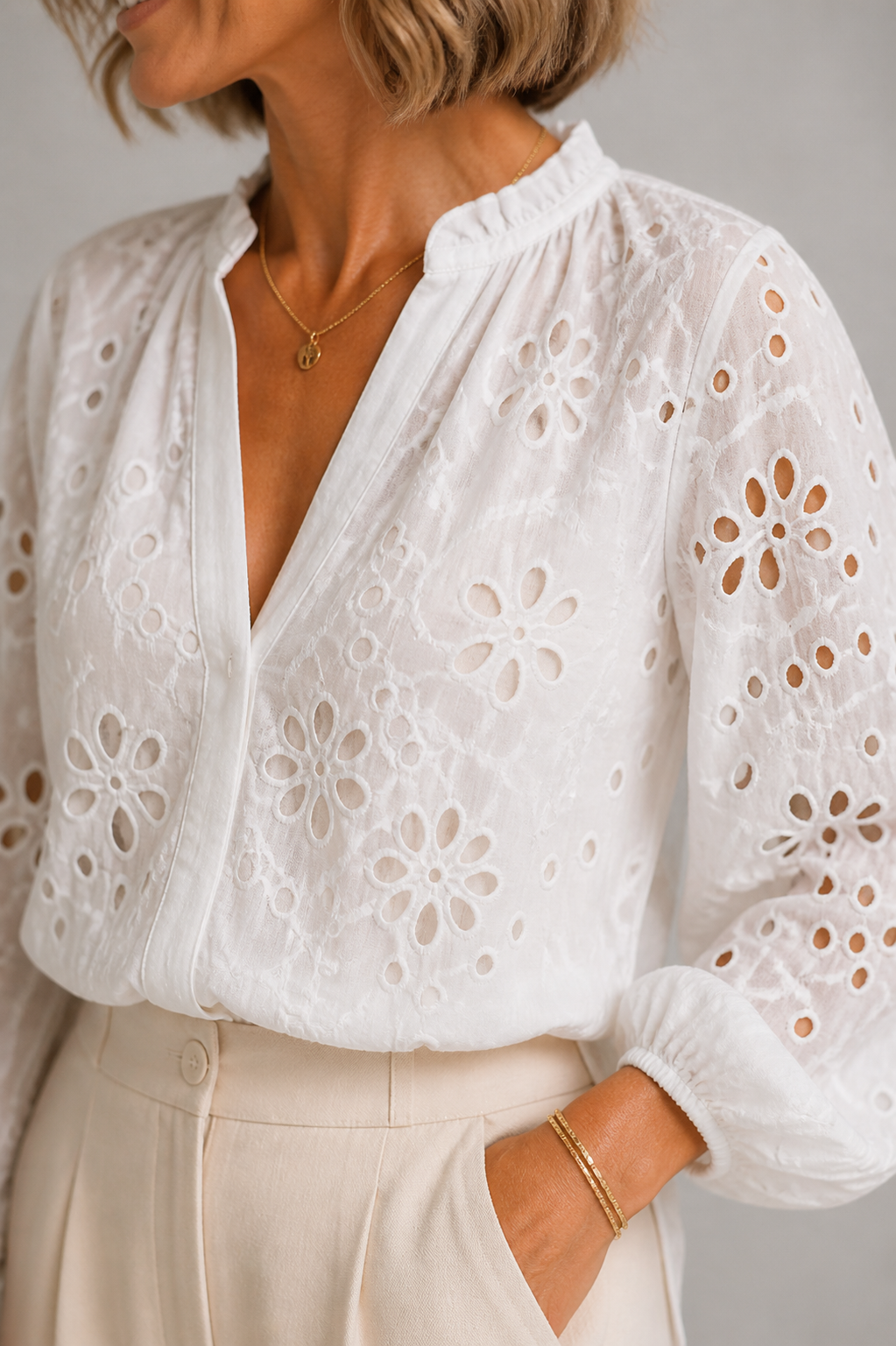 Áine Broderie Blouse