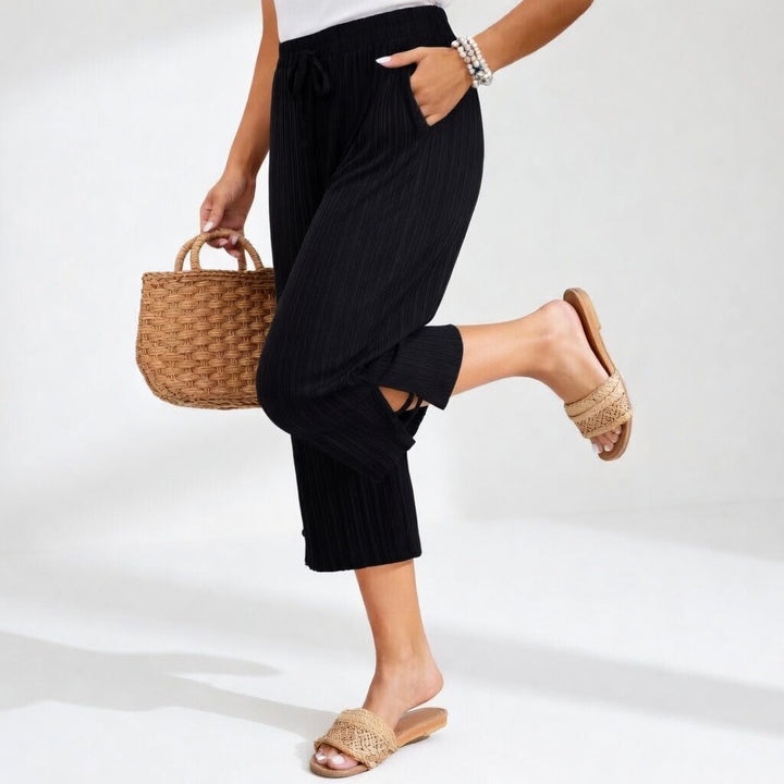 Agnes Cropped Wide-Leg Trousers