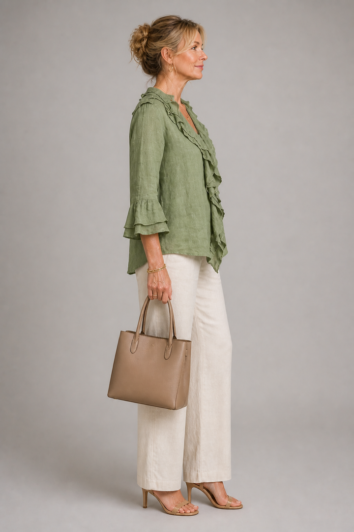 Evelyn Ruffle Detail Blouse