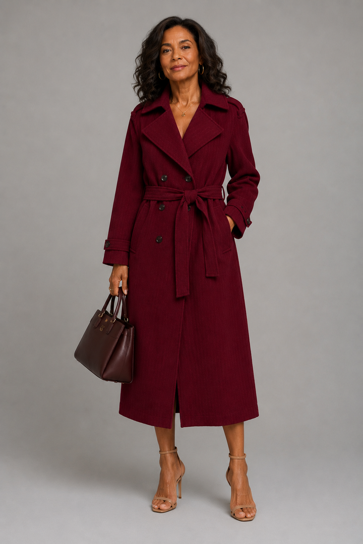 Geraldine Belted Midi Coat