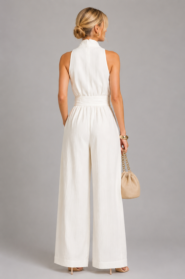 Sophie Belted Wide-Leg Jumpsuit