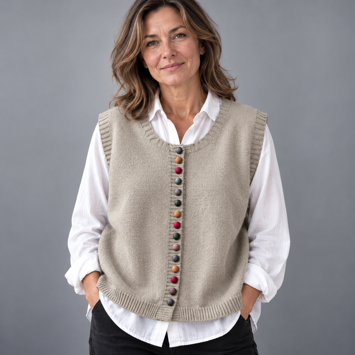 Maura Button Knit Vest