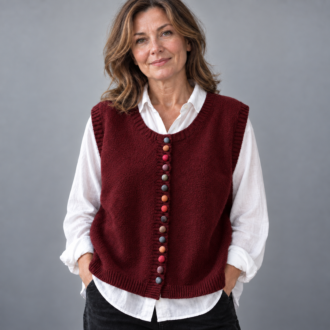 Maura Button Knit Vest