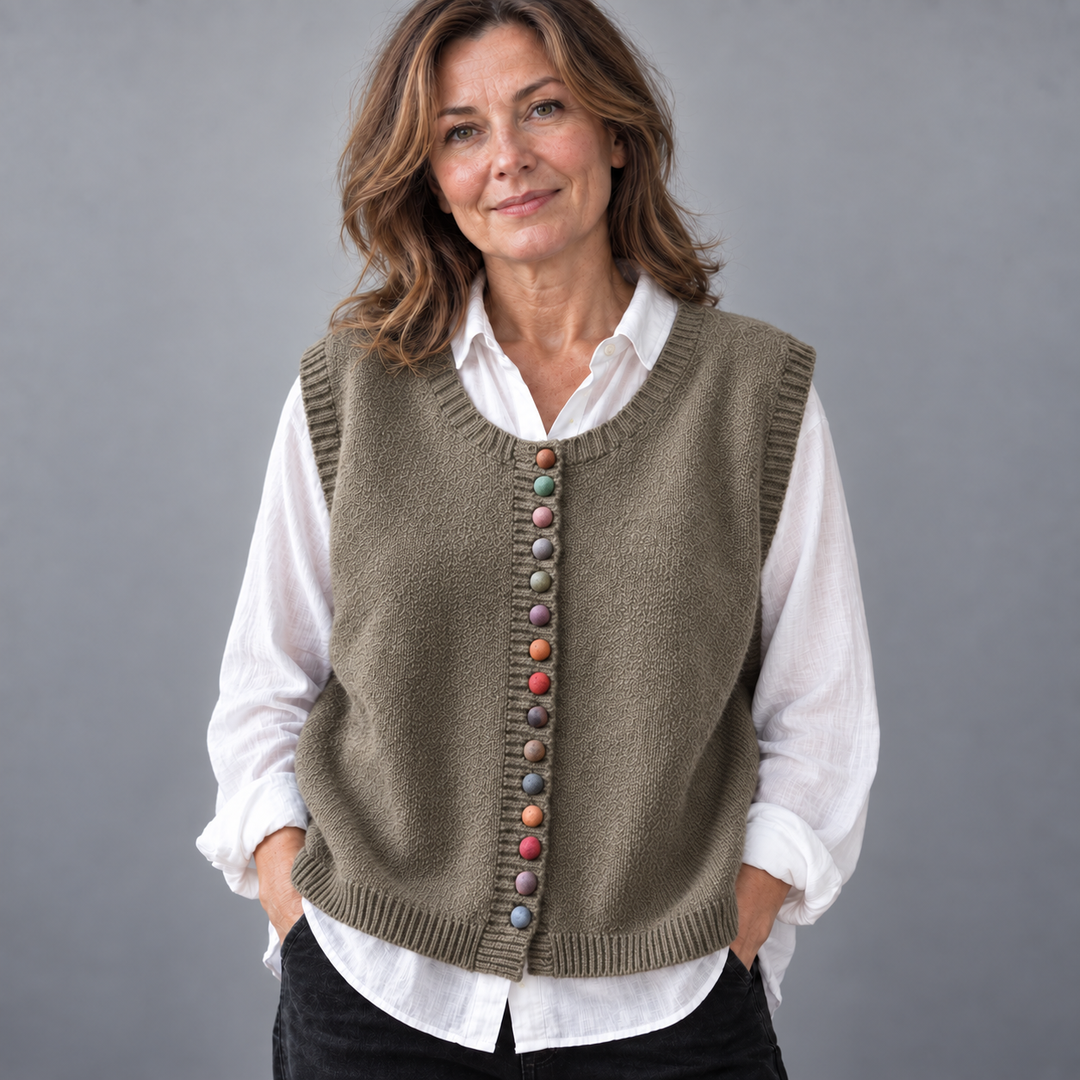 Maura Button Knit Vest