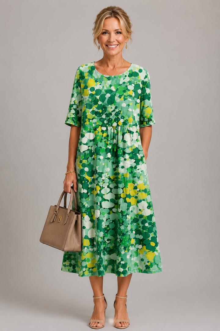 Barbara Floral Midi Dress
