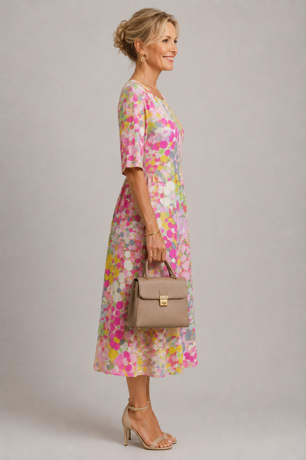 Barbara Floral Midi Dress
