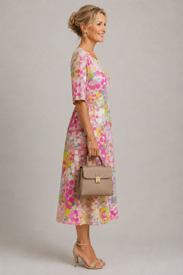 Barbara Floral Midi Dress