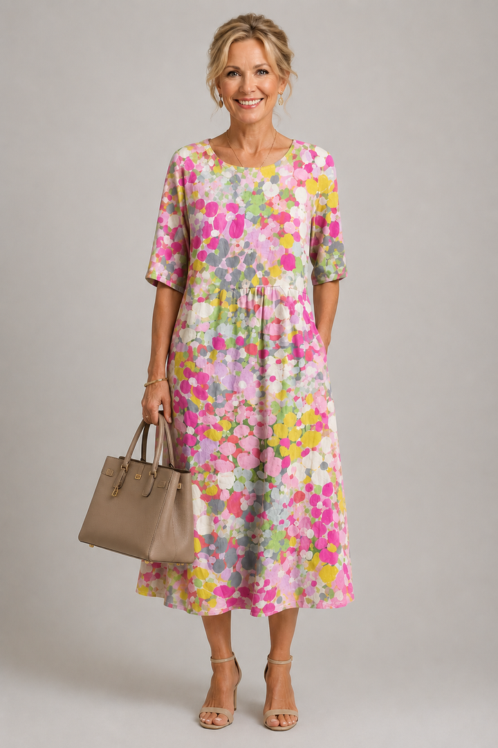 Barbara Floral Midi Dress