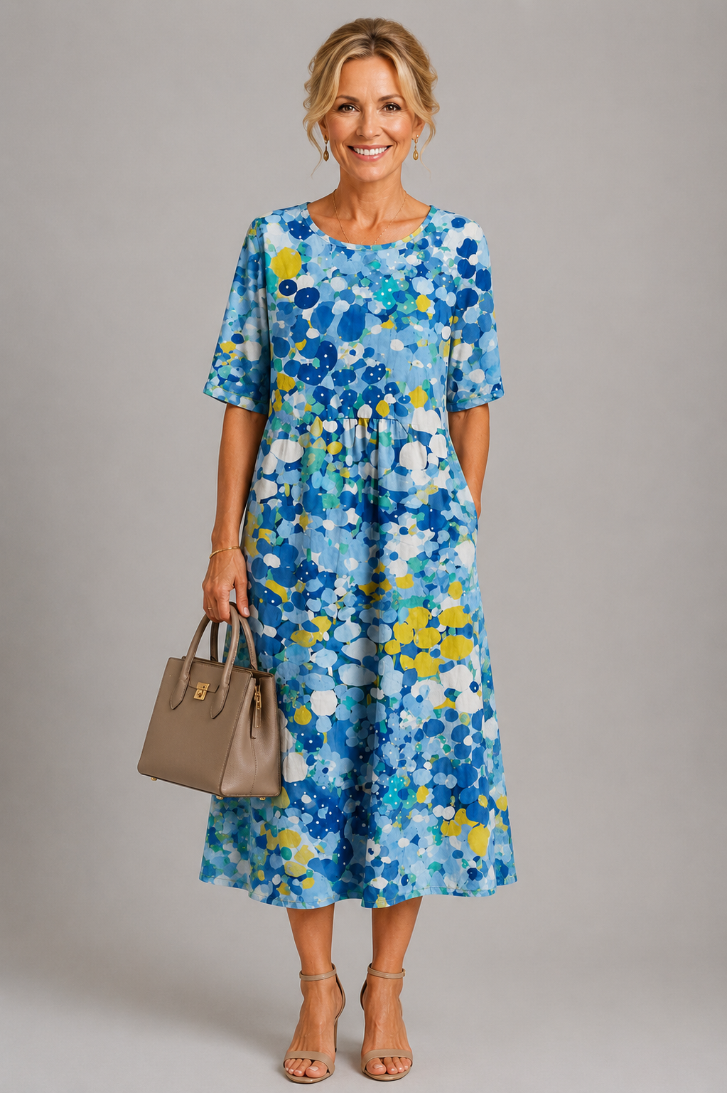 Barbara Floral Midi Dress