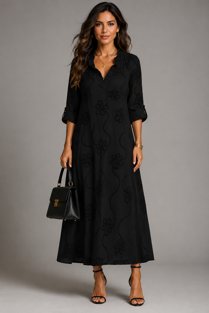 Ruth Embroidered Midi Dress