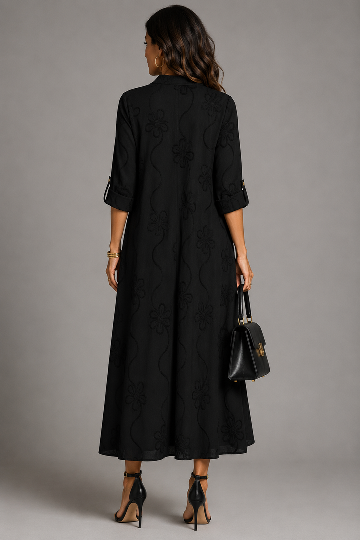Ruth Embroidered Midi Dress