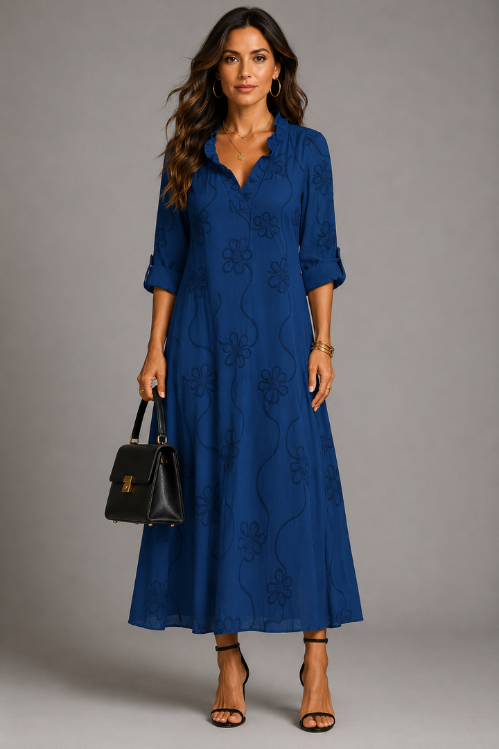 Ruth Embroidered Midi Dress