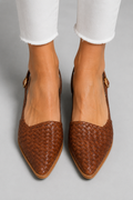 Rose Woven Slingback Flats
