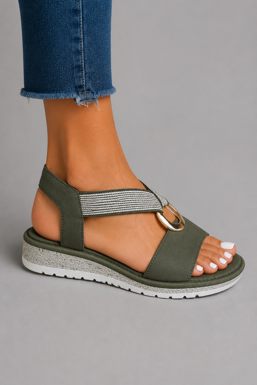 Noreen Cross-Strap Comfort Sandals