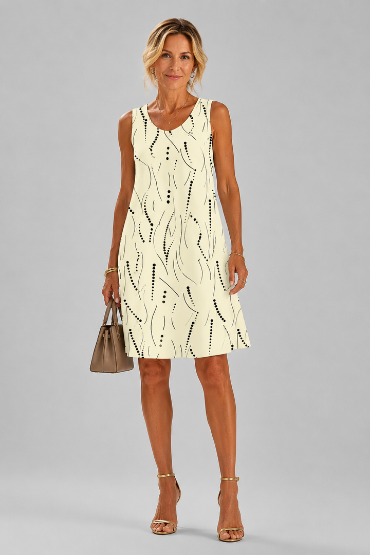 Susan Abstract A-Line Dress