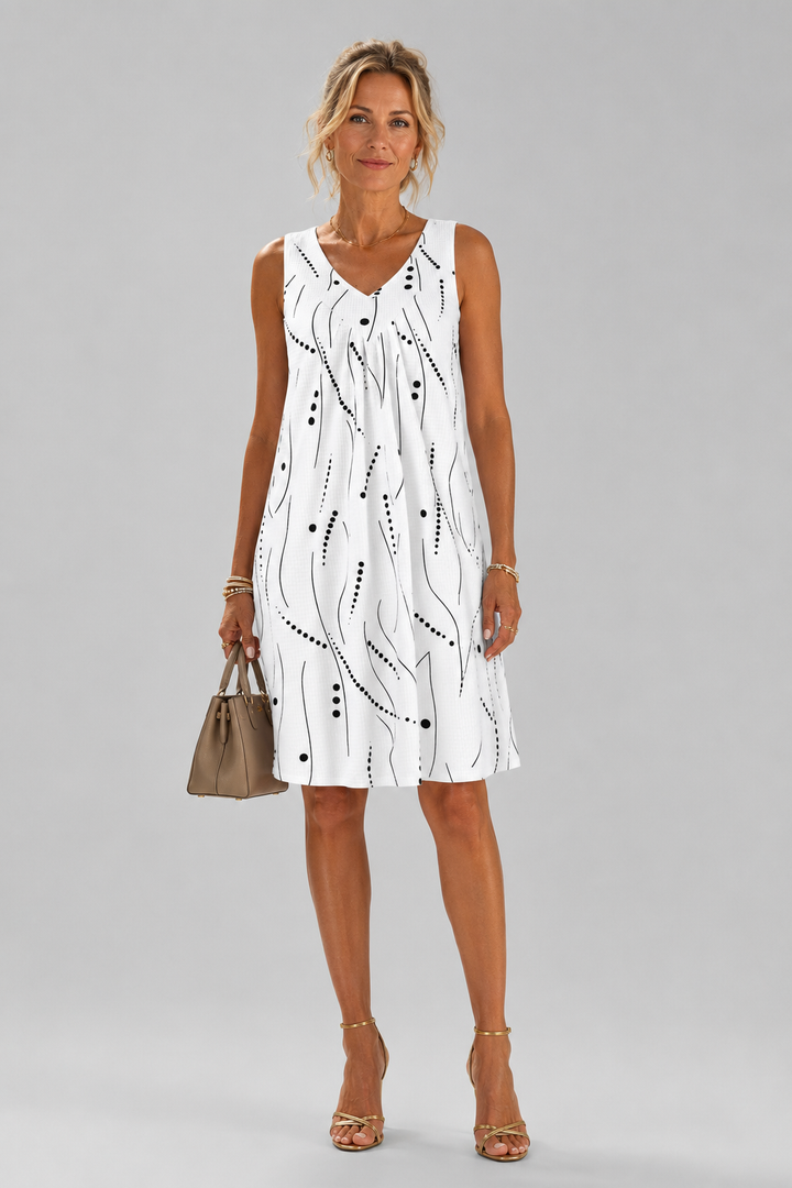 Susan Abstract A-Line Dress