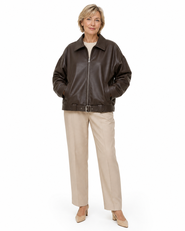 Brónagh Brown Leather Jacket