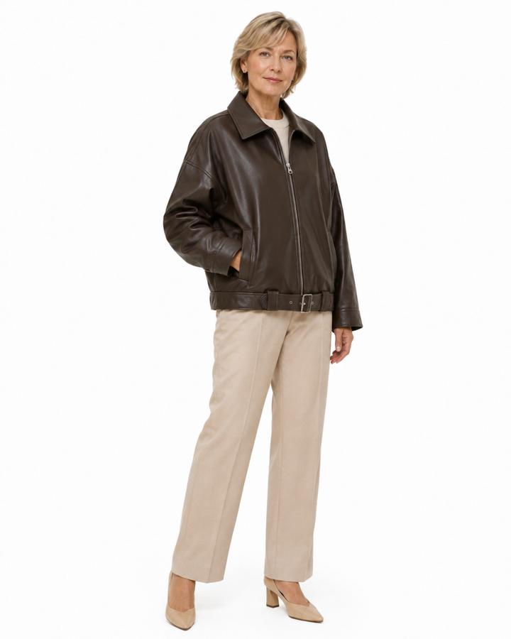Brónagh Brown Leather Jacket