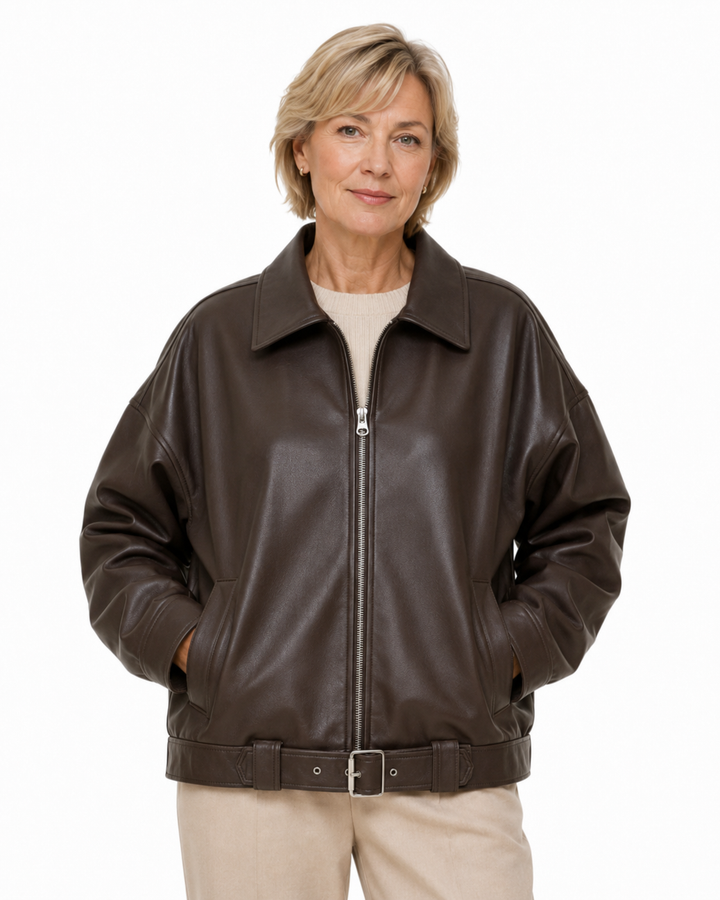 Brónagh Brown Leather Jacket