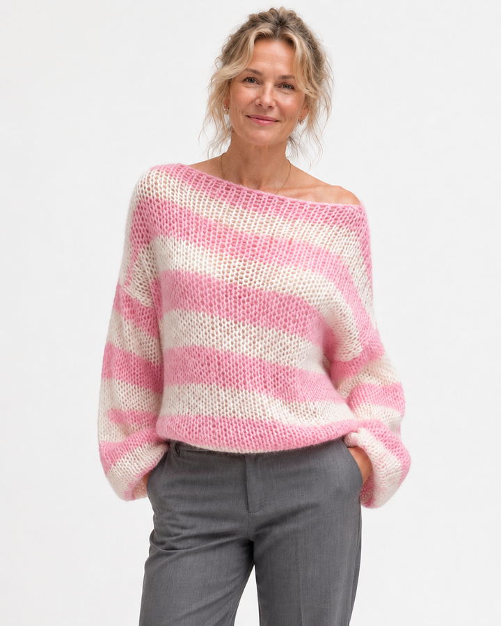 Keelin Relaxed Striped Knit Jumper