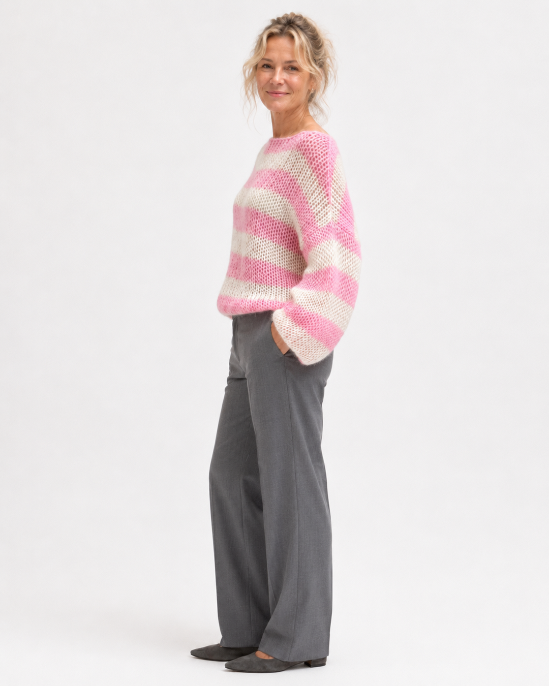 Keelin Relaxed Striped Knit Jumper