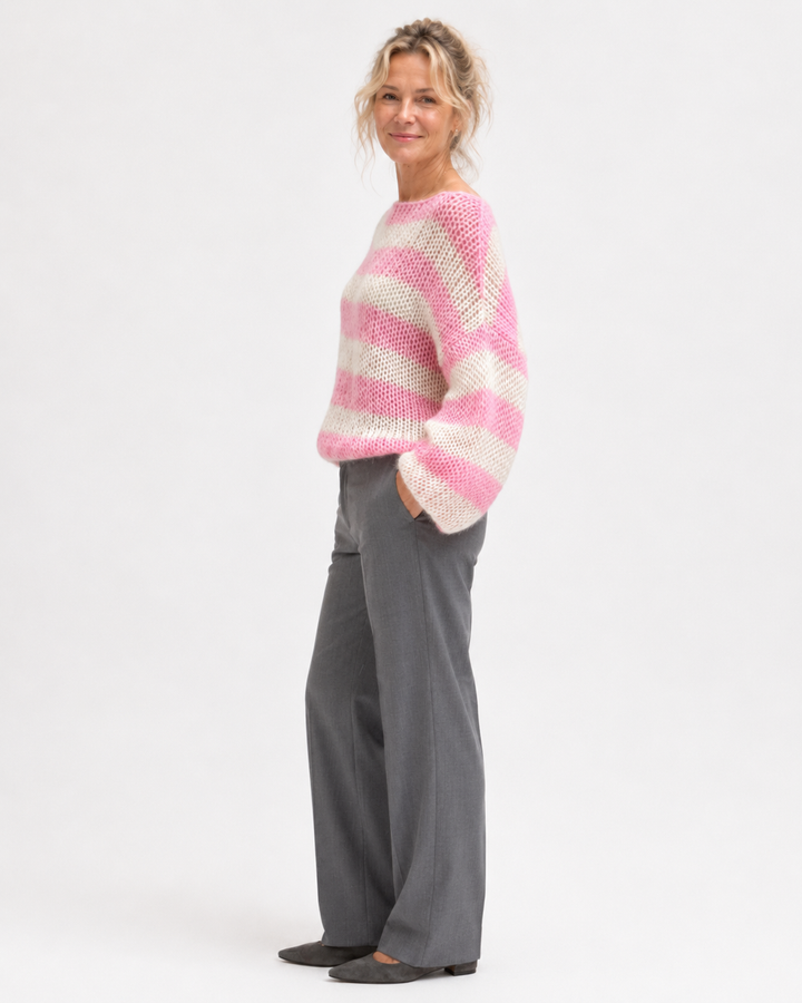 Keelin Relaxed Striped Knit Jumper