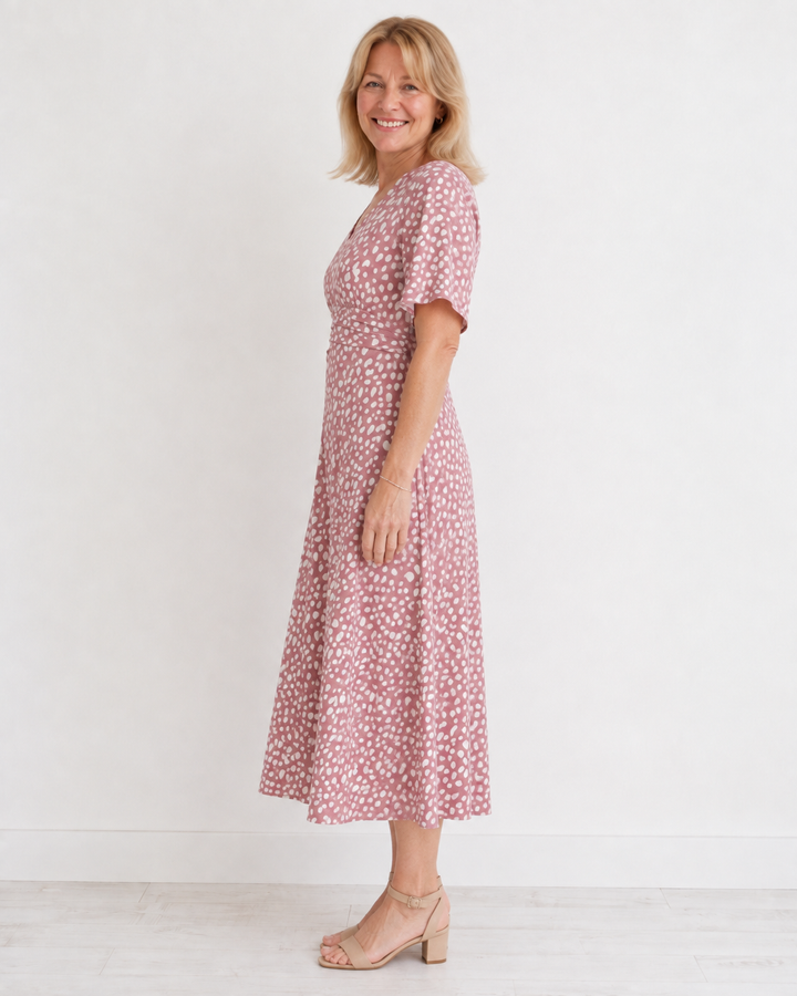 Clare Printed Midi Dress