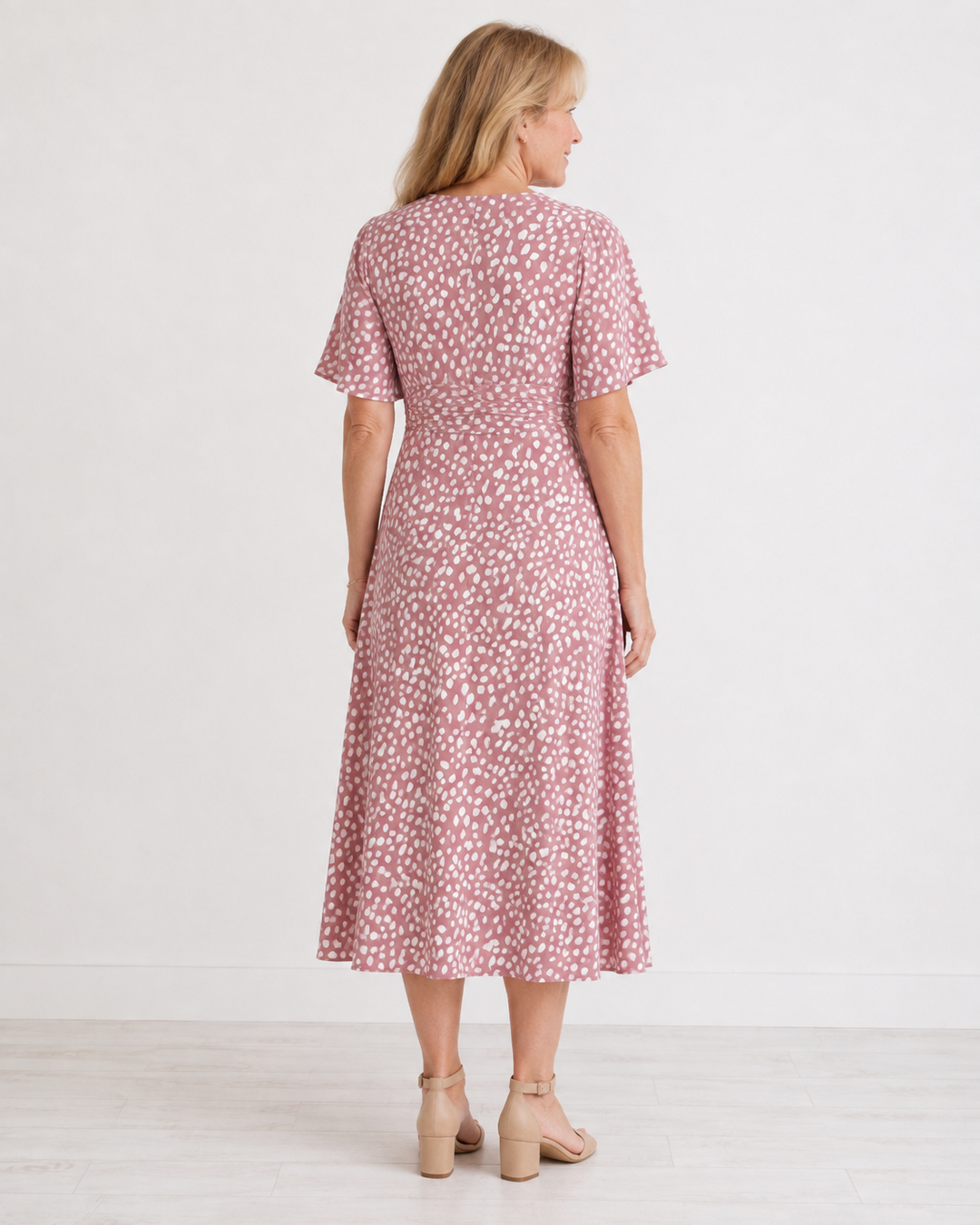 Clare Printed Midi Dress