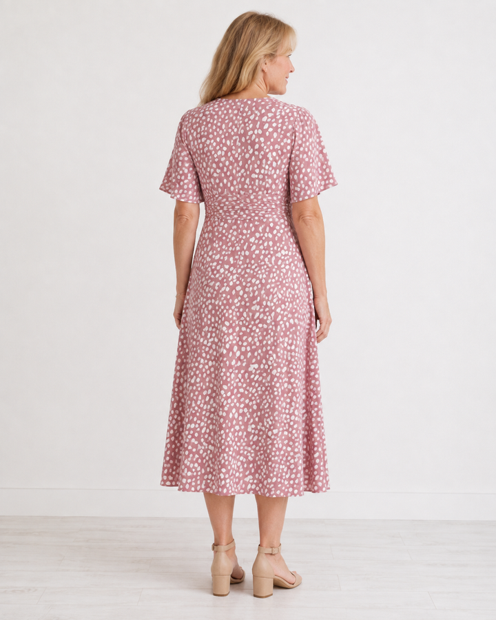 Clare Printed Midi Dress