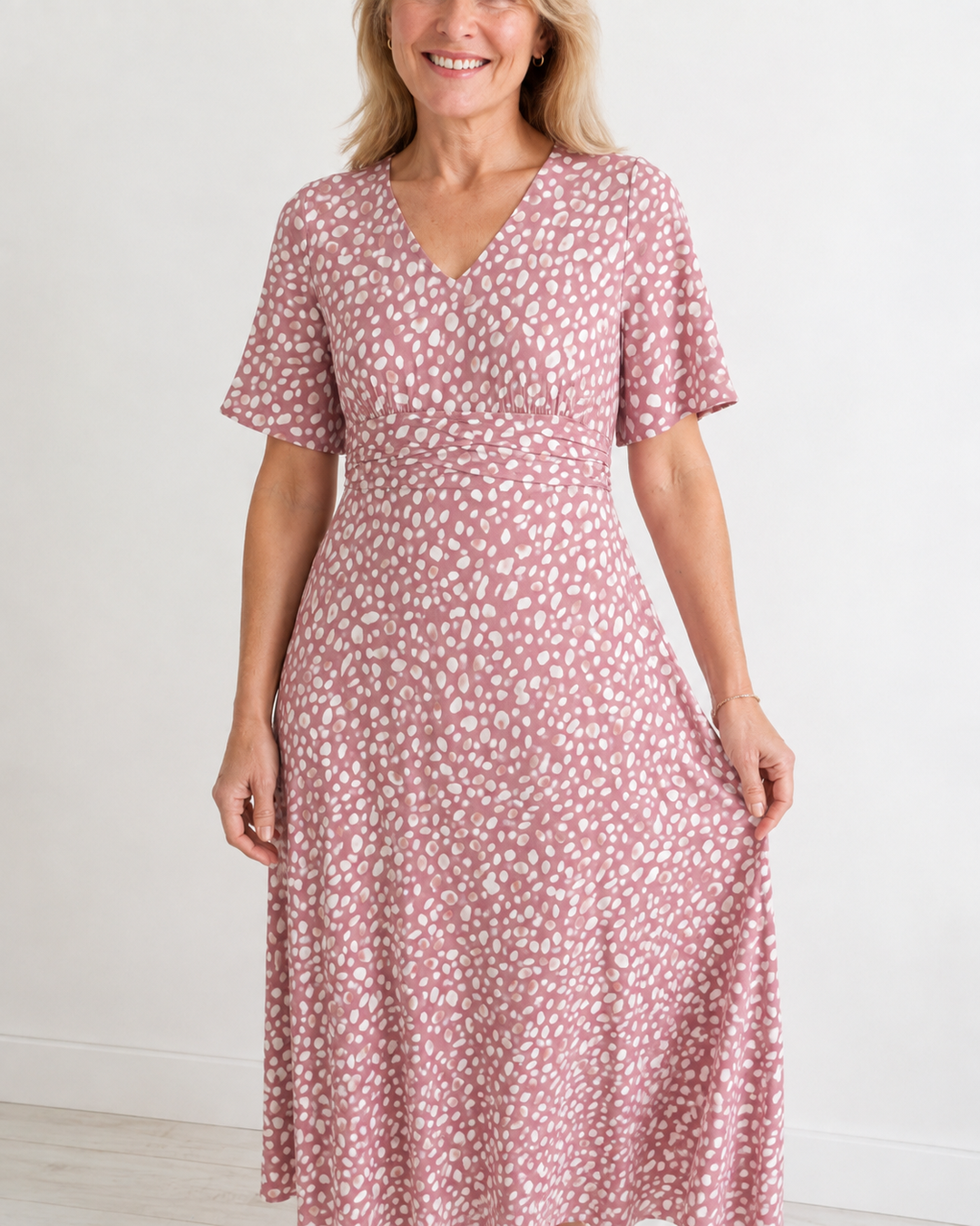 Clare Printed Midi Dress