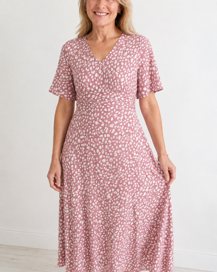 Clare Printed Midi Dress