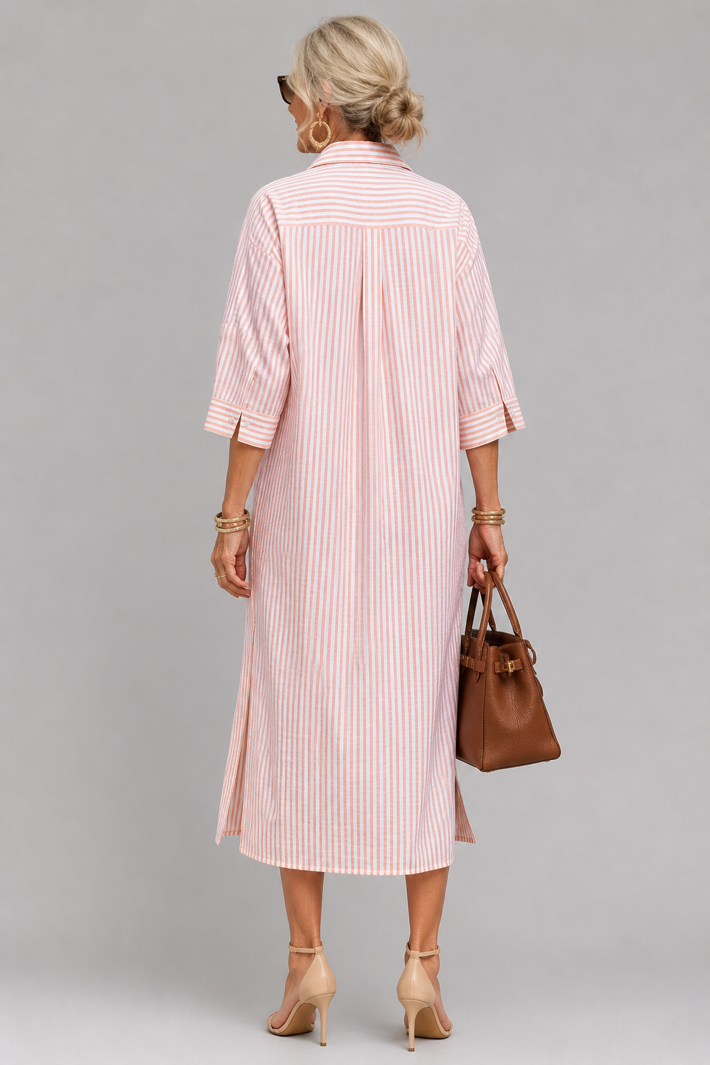Marian Striped Shirt Dress