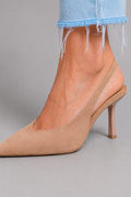 Audrey Pointed-Toe Slingback Heels