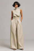 Anna Linen-Blend Two-Piece Set