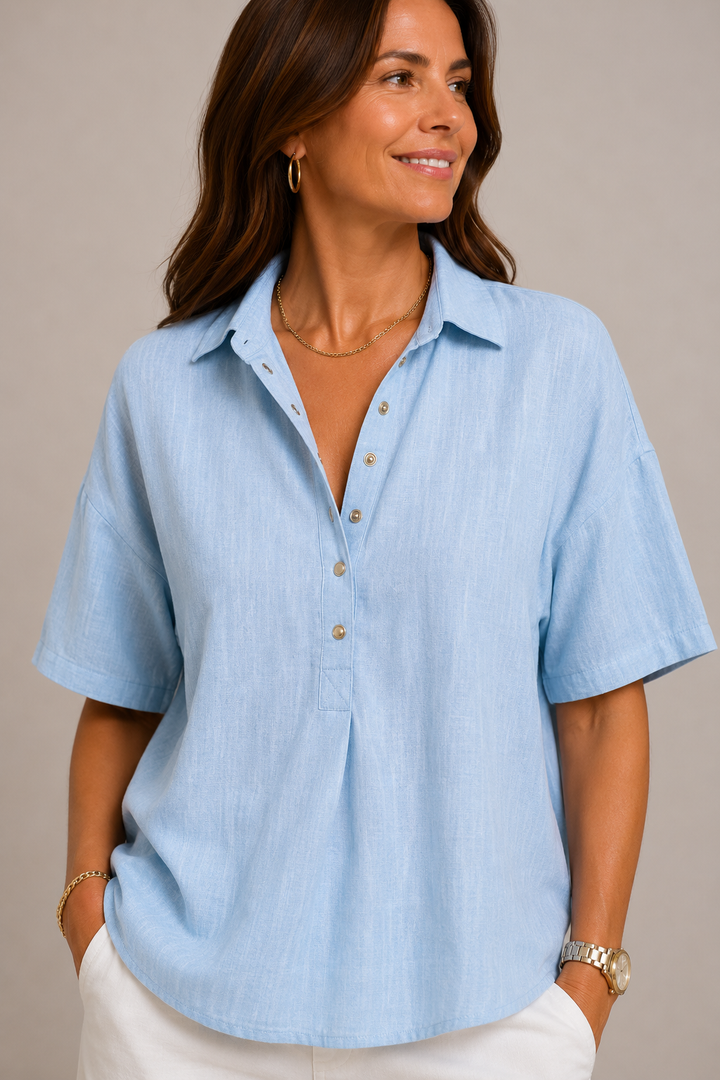 Moira Relaxed Button Blouse