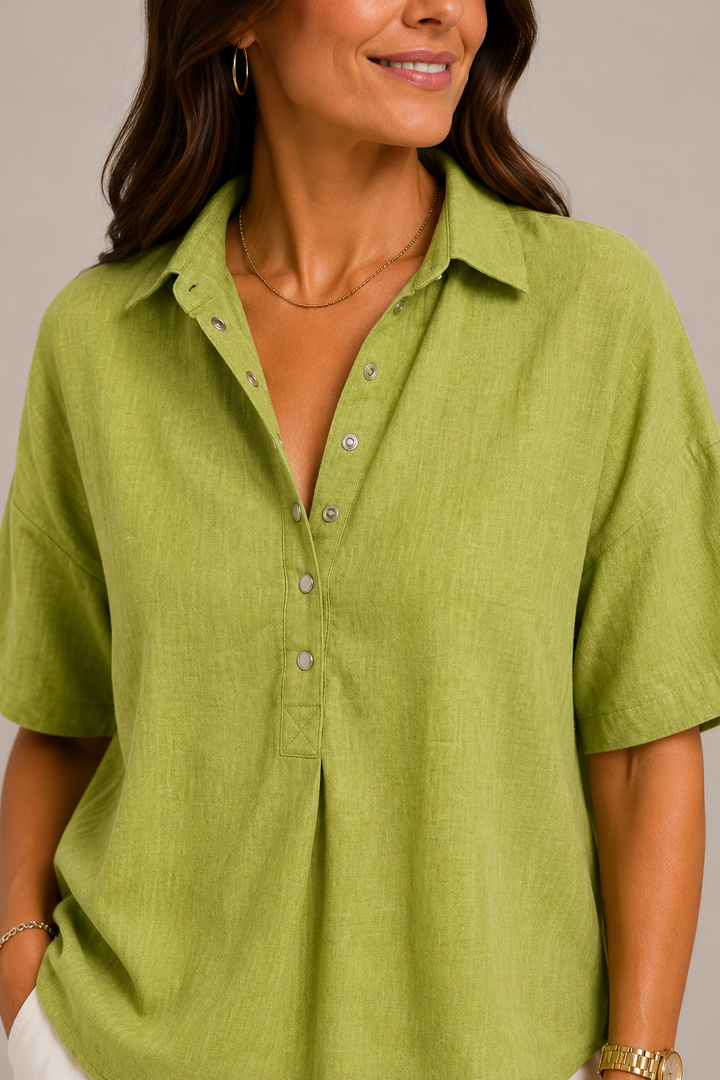 Moira Relaxed Button Blouse