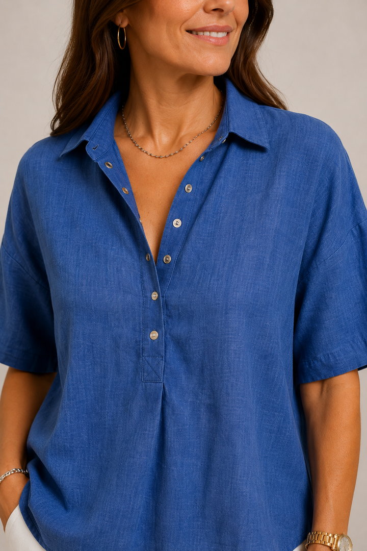 Moira Relaxed Button Blouse
