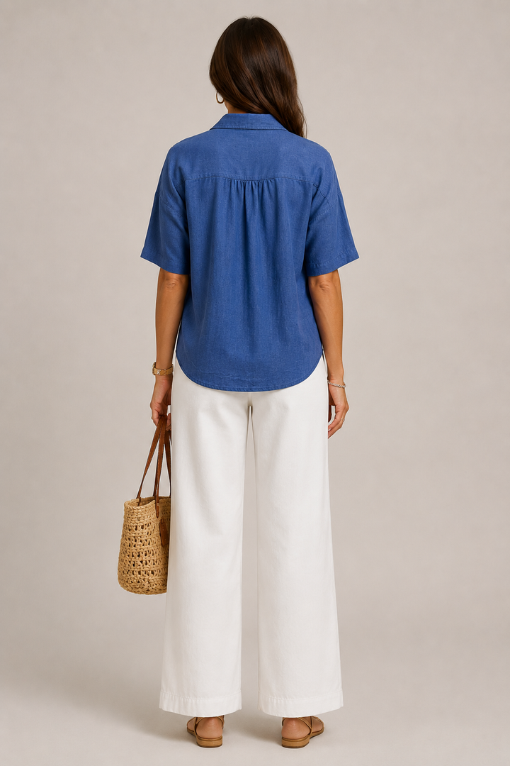 Moira Relaxed Button Blouse