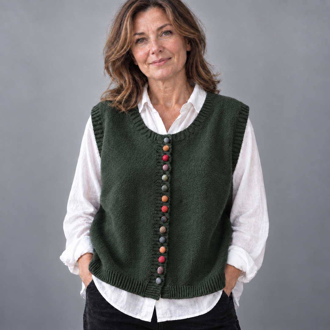 Maura Button Knit Vest