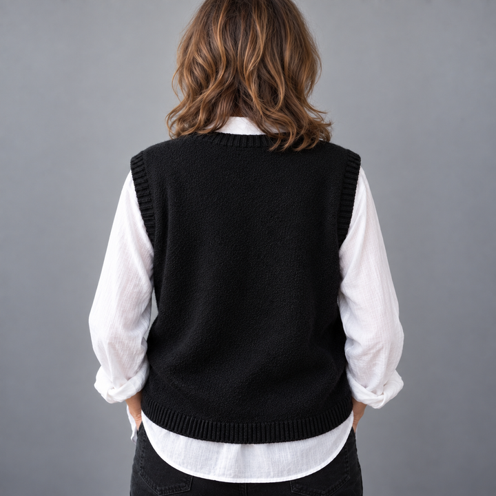 Maura Button Knit Vest