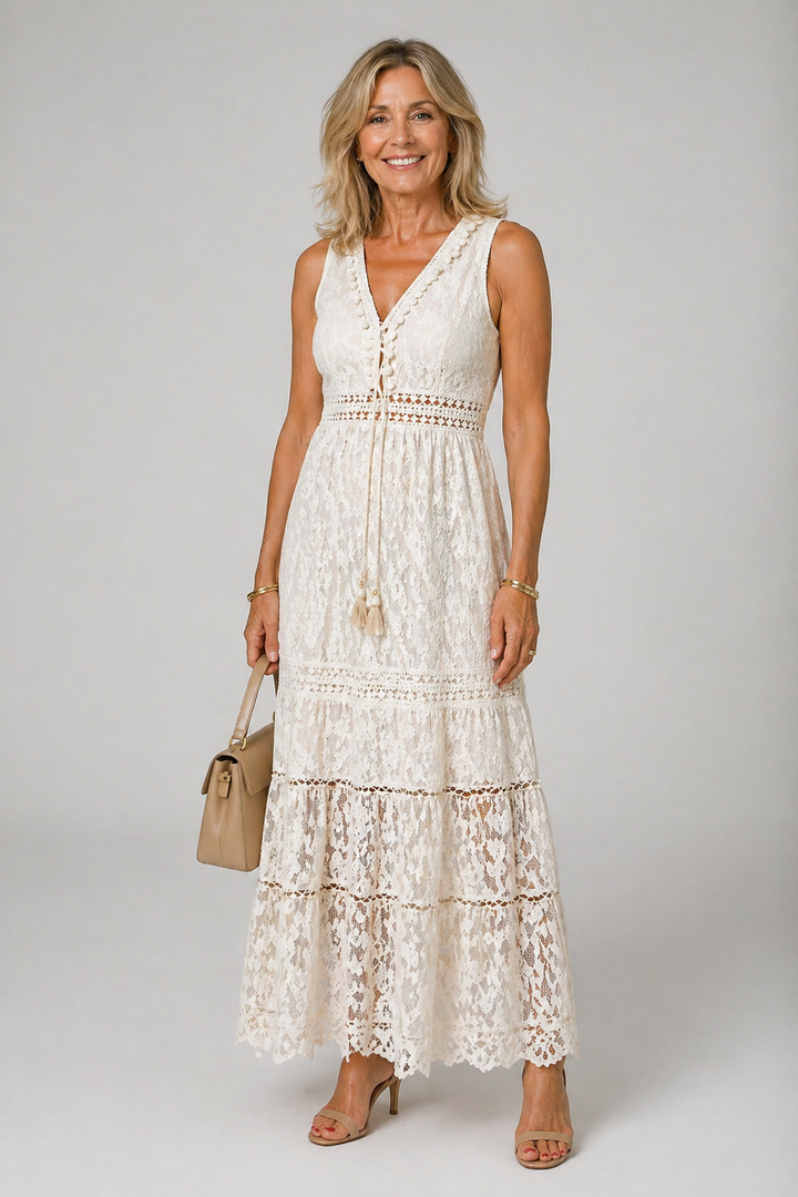 Joanne Lace Detail Maxi Dress