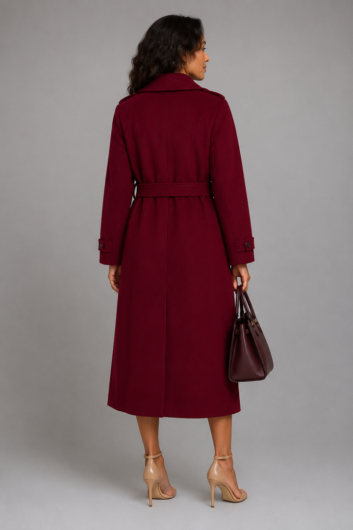 Geraldine Belted Midi Coat