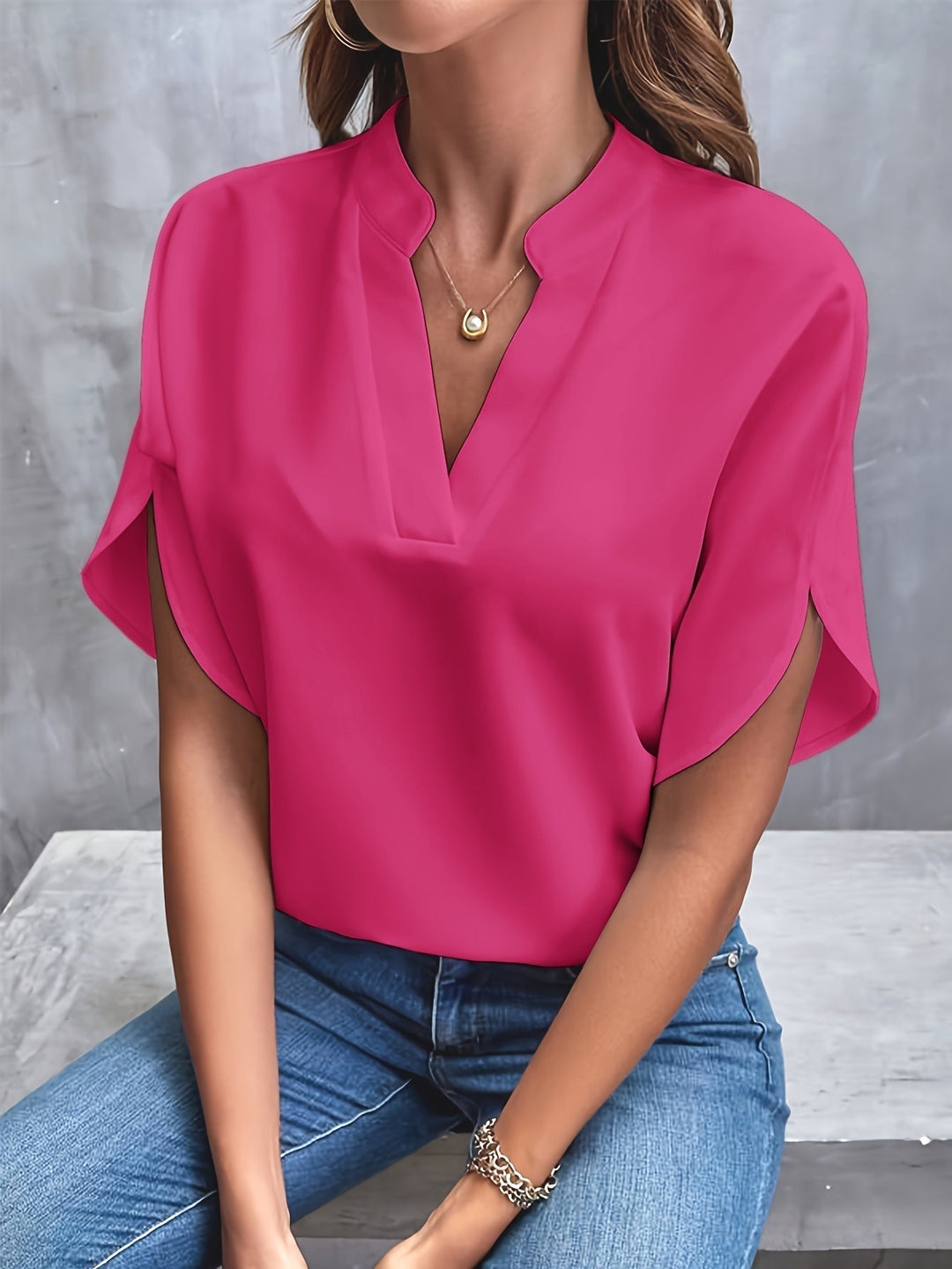 Sorcha Split-Sleeve Blouse