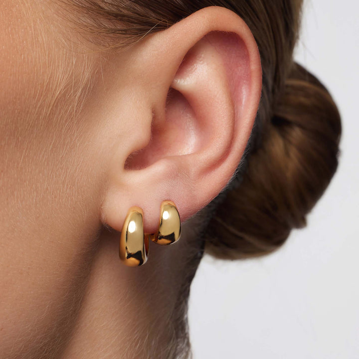 Deirdre Mini Gold Hoop Earrings