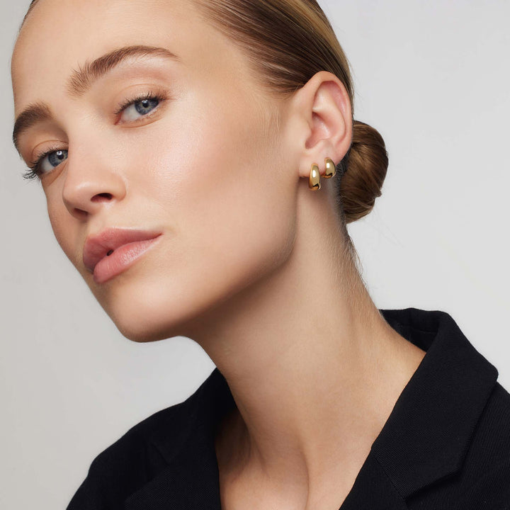 Deirdre Mini Gold Hoop Earrings