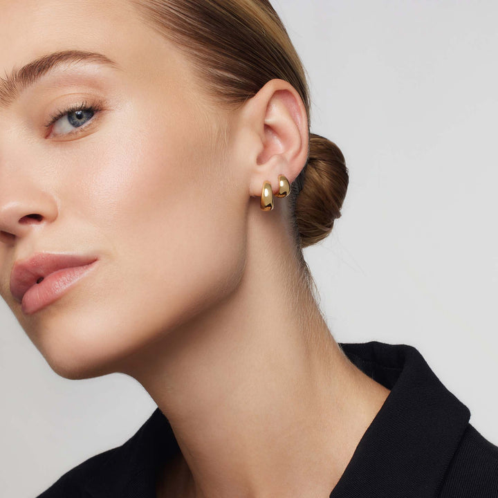 Deirdre Mini Gold Hoop Earrings