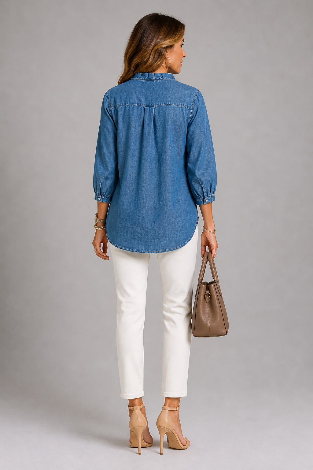 Erin Ruffle Detail Blouse
